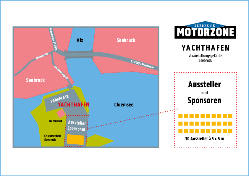 Motorzone Seebruck, Yachthafen Plan